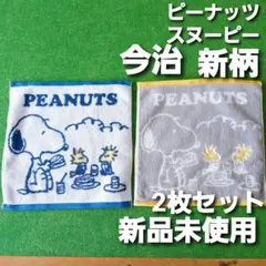 新柄ピーナッツ　スヌーピー2枚ミニタオル西川タオルハンカチ新品未使用ハンドタオル