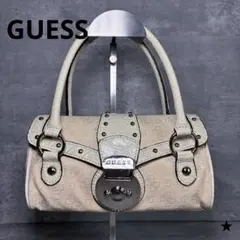 GUESS ハンドバッグ　スタッズ　モノグラムエンボス　クロコ調　Y2Kのサムネイル