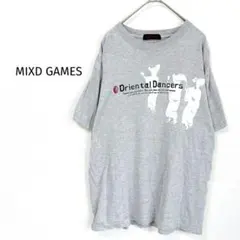MIXD GAMES　プリントTシャツ メンズM グレー 半袖