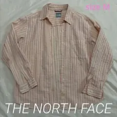 THE NORTH FACE 長袖シャツ ピンク ストライプ Mのサムネイル