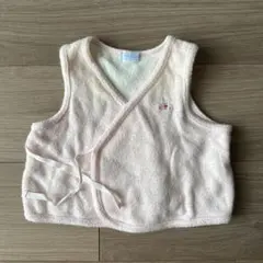 ミキハウス　ベビーベスト ピンク　50-70サイズ　新生児