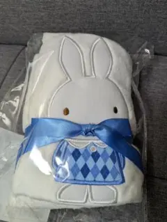 ミッフィー アップリケ ブランケット 青