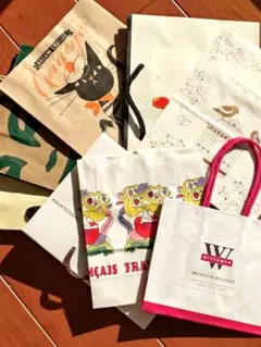 【まとめ売り】紙袋•ショッパー お菓子ブランド他 ギフト用 8点セット