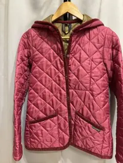 ラベンハム キルティングジャケット ピンク フード付き