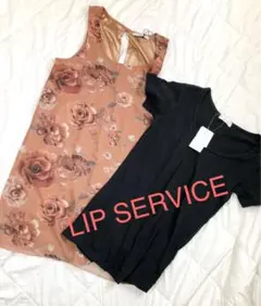 LIP SERVICE リップサービス シフォン チュニック Tシャツ 2点