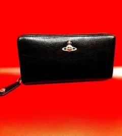 美品ヴィヴィアンレザー ブラック 長財布 箱なし即購入OK