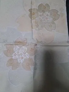 クリーム色丹後ちりめん帯揚げ