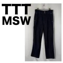 【定価3.3万】TTT MSW センタープレス デニム インディゴ Mのサムネイル