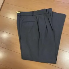 グレー プリーツ スラックス
