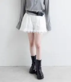 【タグ付】kastane ダブルフリルショートパンツ