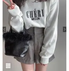 B0157GRL千鳥柄ハイウエストショートパンツ　ギャル　デート