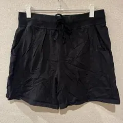 ヘインズ ショートパンツ ストレート 無地 L 黒 綿 部屋着