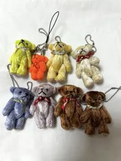 テディベア　ミニベアー　くまさん　ぬいぐるみキーホルダー　おまとめ売り