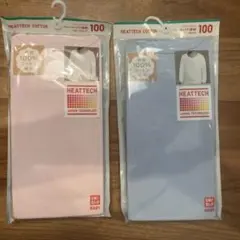 (新品未使用)ユニクロkids ヒートテック　クルーネック長袖