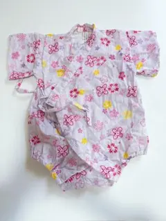 花柄甚平 70cm 綿100%