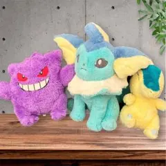 一部ポケセン限定　ポケモン ぬいぐるみ 3体セット　ふわふわ抱きぬいぐるみ