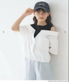 coca タンクドッキングオープンショルダーシャツ
