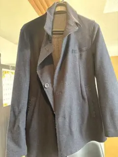 EMPORIO ARMANI ネイビー Pコートウール100%48