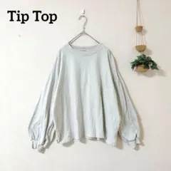 Tip Top ティップトップ ボリューム袖 ロンT カットソー F