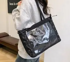 痛バッグ 推し活 バッグ 痛トート 痛ショルダー 痛バ ブラック ホワイト 人気