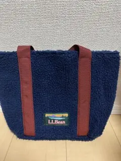 L.L.Bean ネイビー ボア トートバッグ