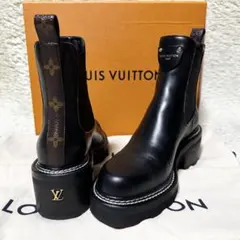 LOUIS VUITTON ボブール・ライン アンクルブーツ サイドゴア - メルカリ
