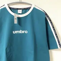 umbro アンブロ　テープロゴ　Tシャツ ストレッチ　グリーン