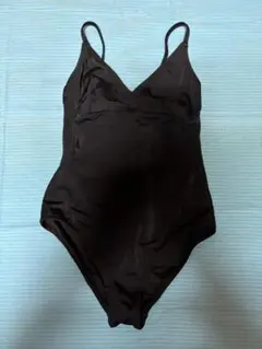ブラック Vネック ワンピース水着 XS　匿名配送可能です。