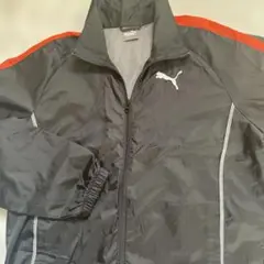 PUMA ウィンドブレーカー ブラック/オレンジ