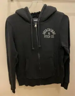 アバクロ　パーカー　スウェット　レディース　モコモコ　黒　S