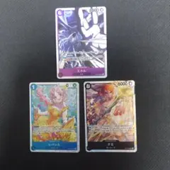 モ*ト様 ワンピースカード　神の島の冒険　ナミSR　エネルSR　レベッカSR