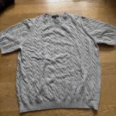 UNIQLO ケーブルクルーネックニット セーター 3XL グレー