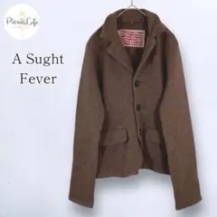 美品 ウール100％テーラードジャケット ショートコート アウター M オフィス