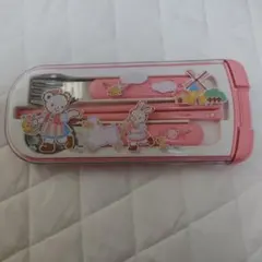 familiar カトラリーセット ピンクのサムネイル