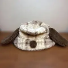 USJ♡スヌーピー♡犬耳付きファー⭐︎フリースバケットハット美品