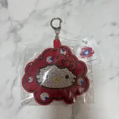 大阪万博会場限定商品 ミャクミャク　ハローキティ キラキラレザーキーホルダー