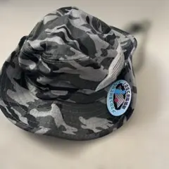 【新品】キッズ迷彩テンガロンハット 調整可能ストラップ付き 53-54cm