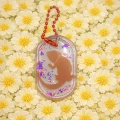 トカゲ シルエット レジン キーリング