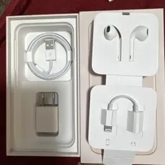 【新品・未使用】Apple 純正 ライトニング イヤホン、充電器、ケーブル