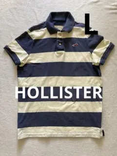 HOLLISTER ホリスター　ボーダー　ポロシャツのサムネイル