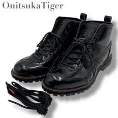 美品✨オニツカタイガー メキシコリンカン ブーツ ブラック 掛け紐付 24cm