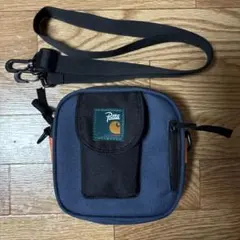 【希少】Patta×CarharttWIPショルダーバッグ ネイビー コラボのサムネイル