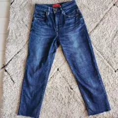 RED CARD ダークブルー ハイウエストデニム