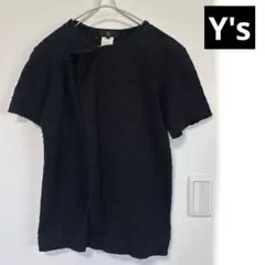 【M】Y's ブラック　コットン　カットソーTシャツのサムネイル