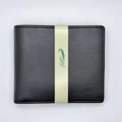 新品 羊革 ブラック 2つ折り財布 メンズ シンプル 黒 新生活