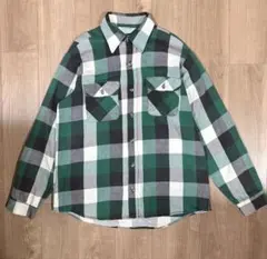 80〜90's CLYDESDALE ブロックチェック柄 ヘビーネルシャツ