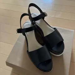 Heather 厚底サンダル ブラックのサムネイル