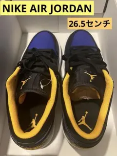 NIKE AIR JORDAN 1ロー ブラック/パープル/イエロー
