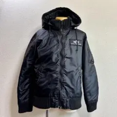 【定番ブラック】アルファ ALPHA 中綿入り フライトジャケット MA-1