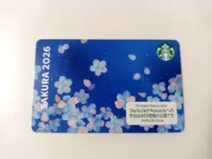 スターバックス カード 2026 夜桜 ブルー 残高0円 PIN未削り